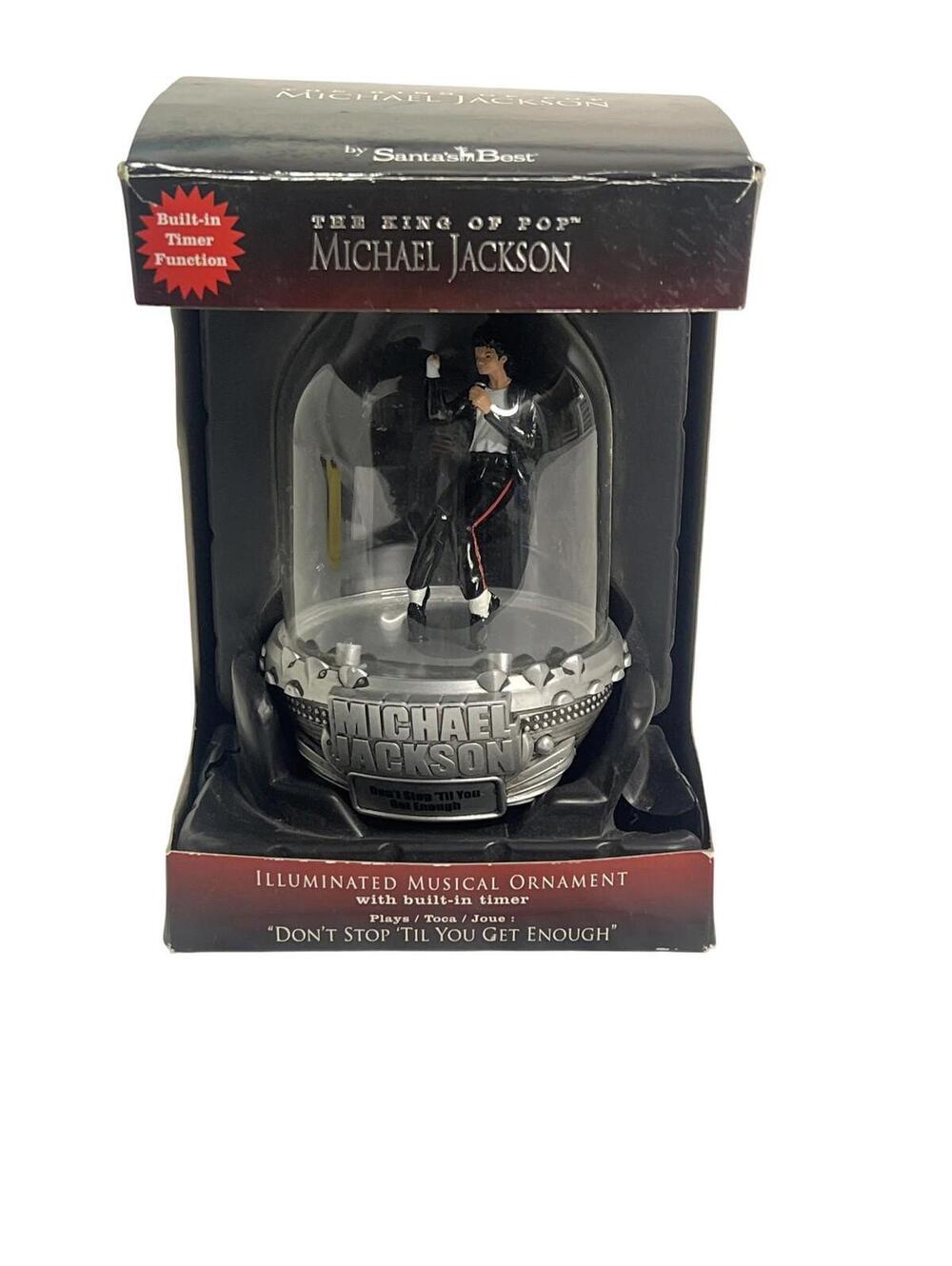 Santa's Best Michael Jackson Musical Light Up Christmas Ornament 2010 Bauble